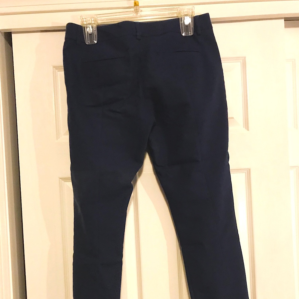 Blue cropped dress pants (regular)